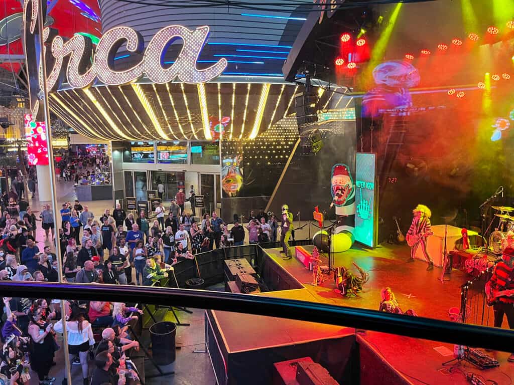 Free entertainment on Fremont Street