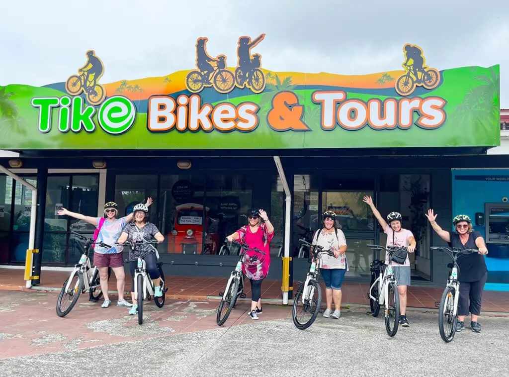 Renting e-bikes in Rarotonga