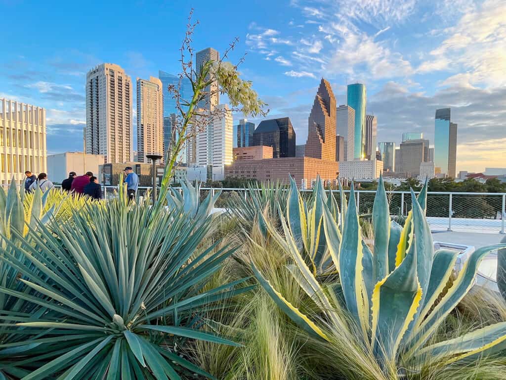 Houston skyline from POST rooftop