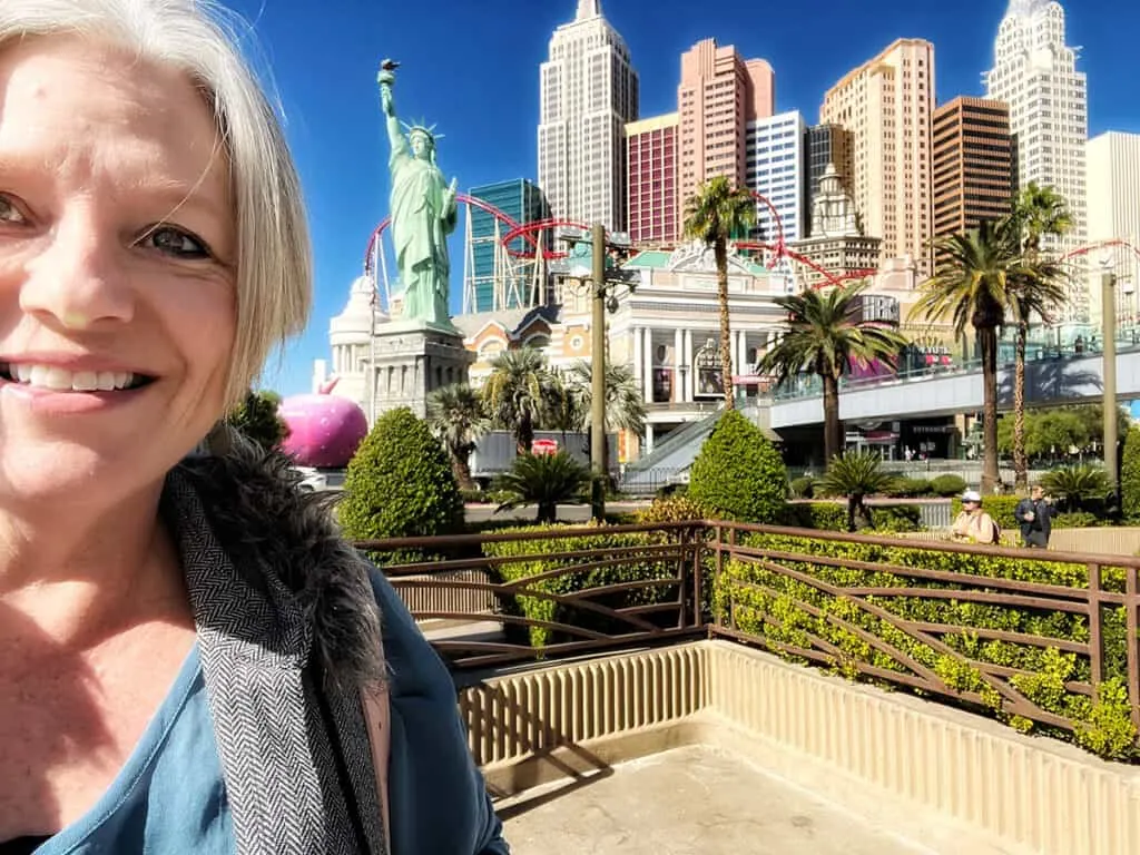 Megan selfie in Las Vegas