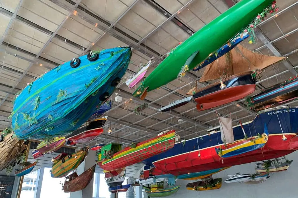 Perez Art Museum hanging boats