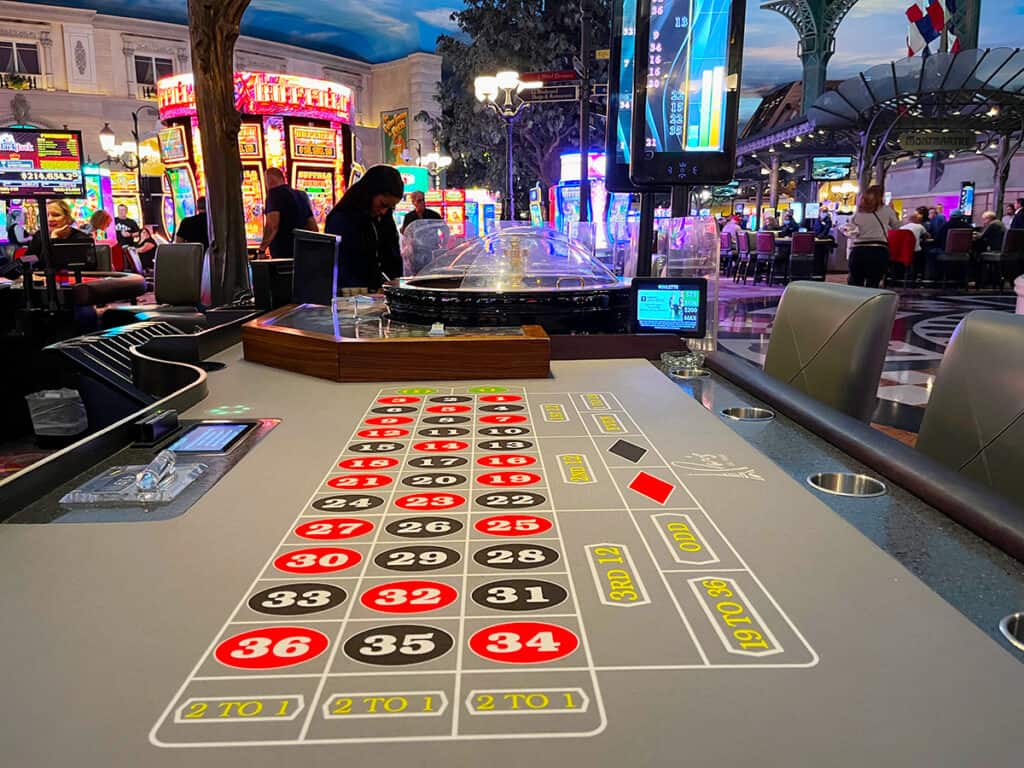 Roulette table in Las Vegas