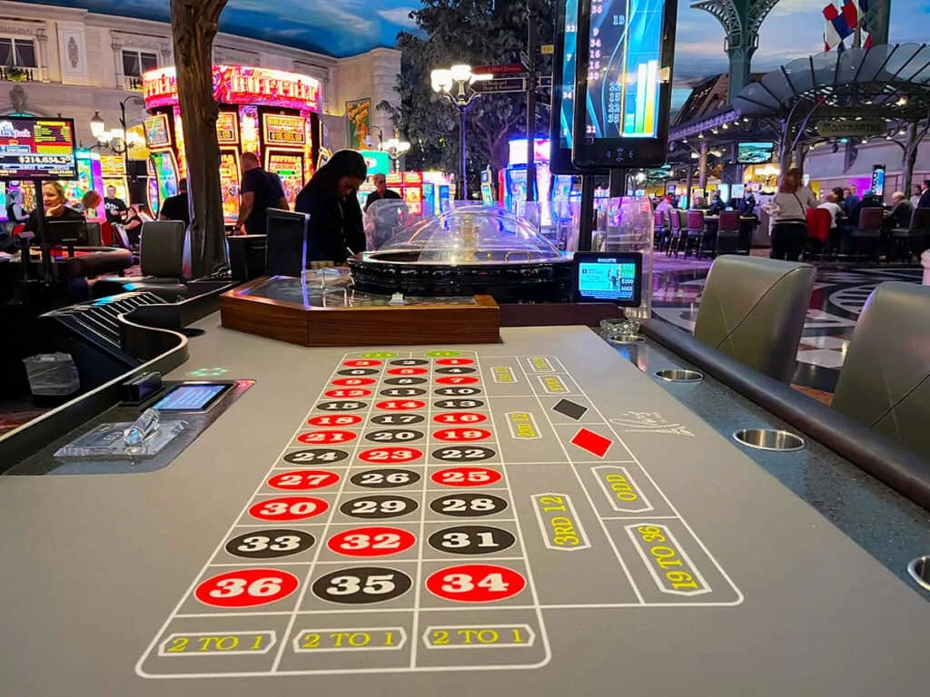 Roulette table in Las Vegas