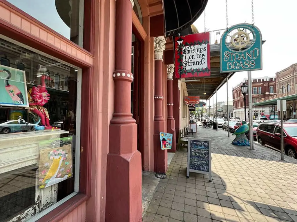 Shopping in historic Galveston