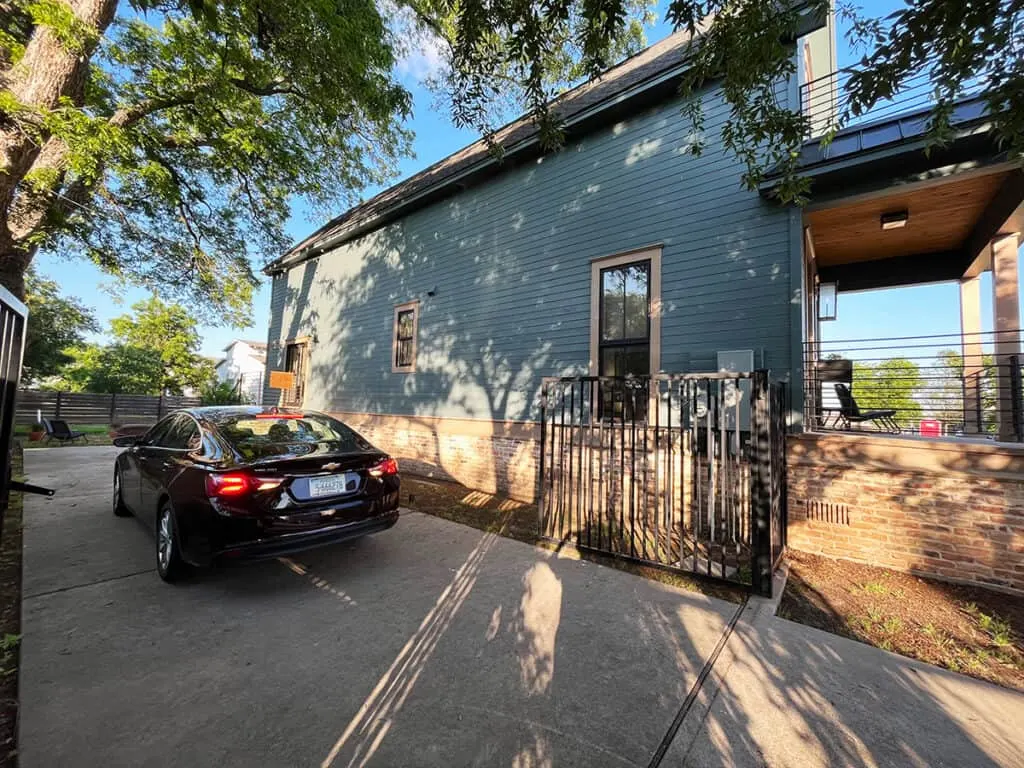 Parking at the Shotgun House