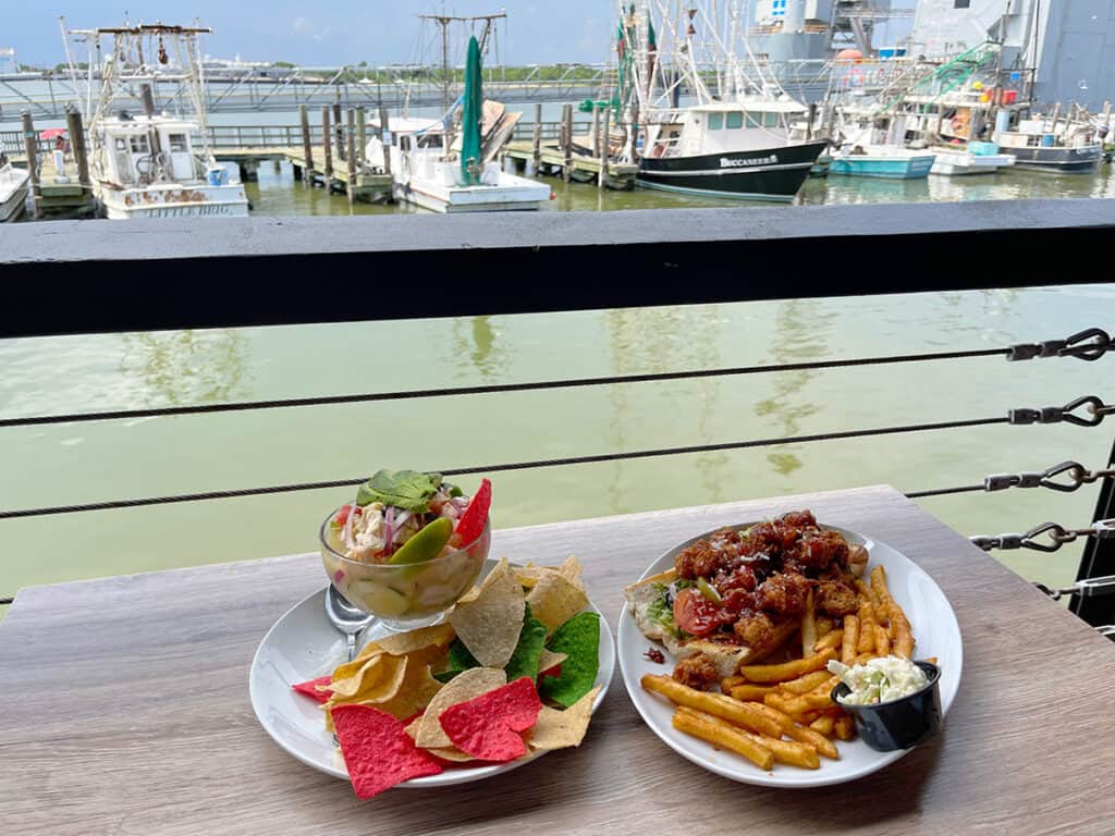 Lunch at Katies on the wharf