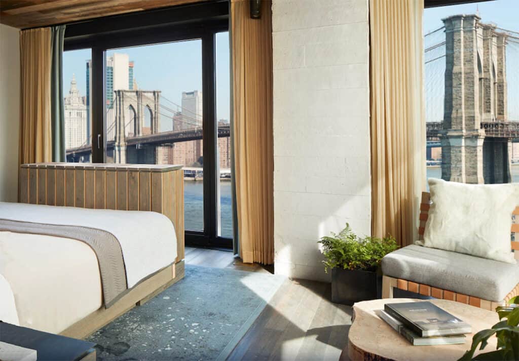 Suite with view at 1 Hotel Brooklyn Bridge