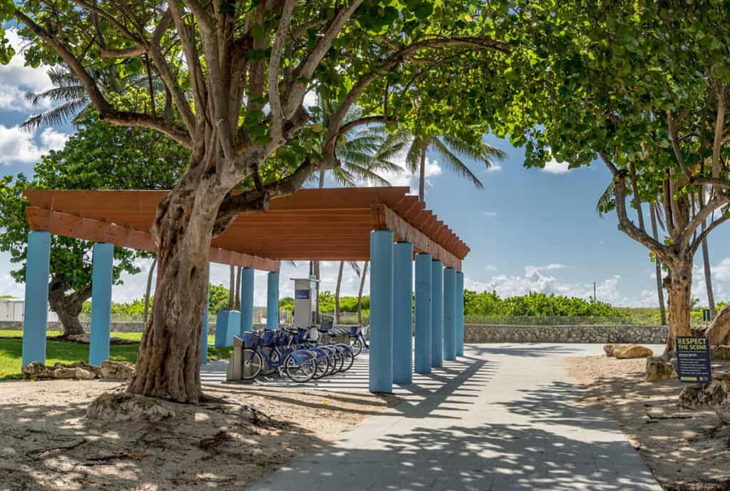 Bikes for rent at South Beach