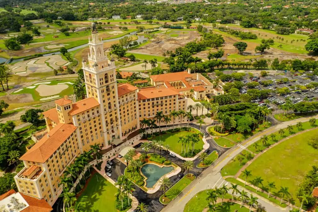 Biltmore Hotel, Miami aerial view
