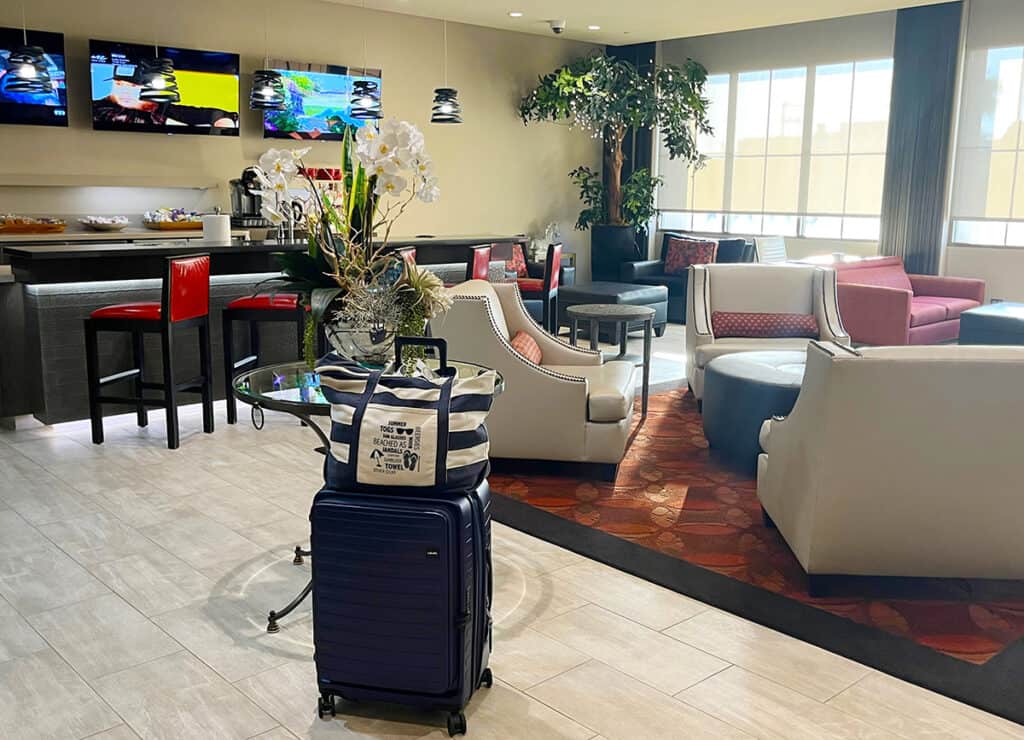 Luggage in Citadel Outlets VIP Lounge