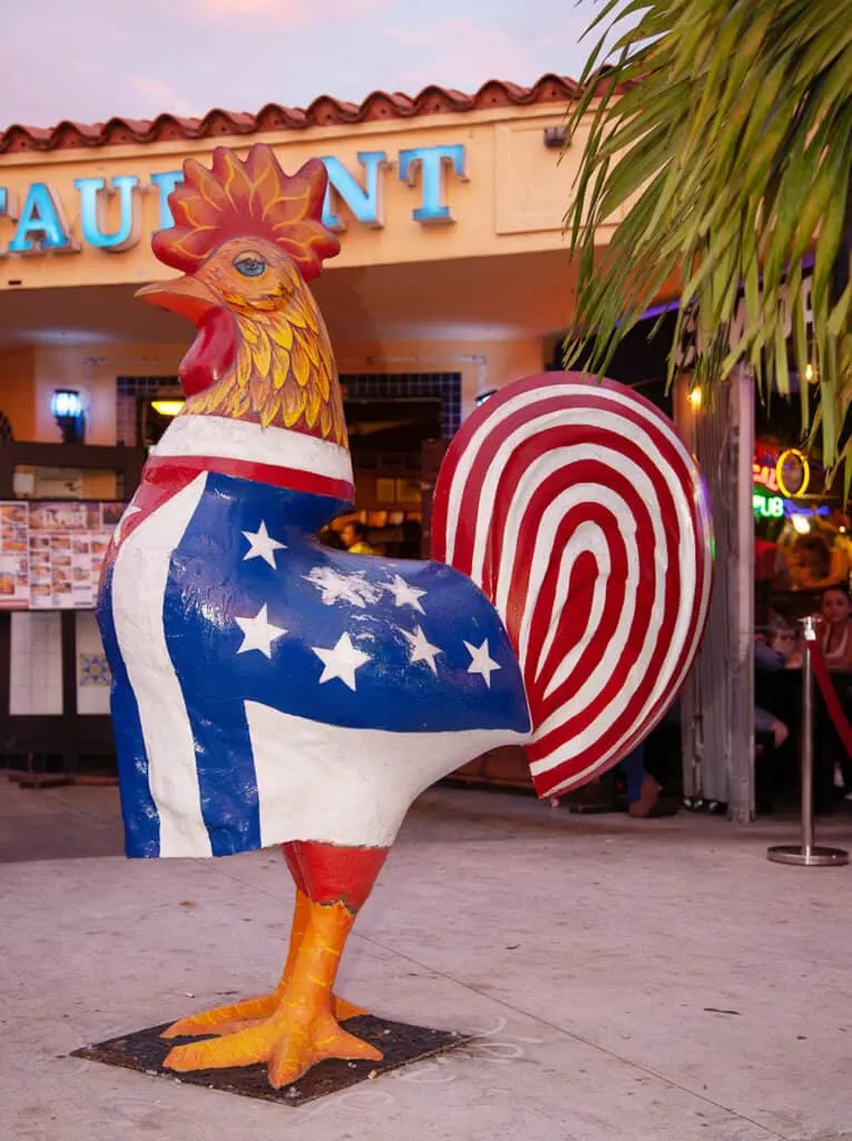 One of the famous Calle Ocho roosters