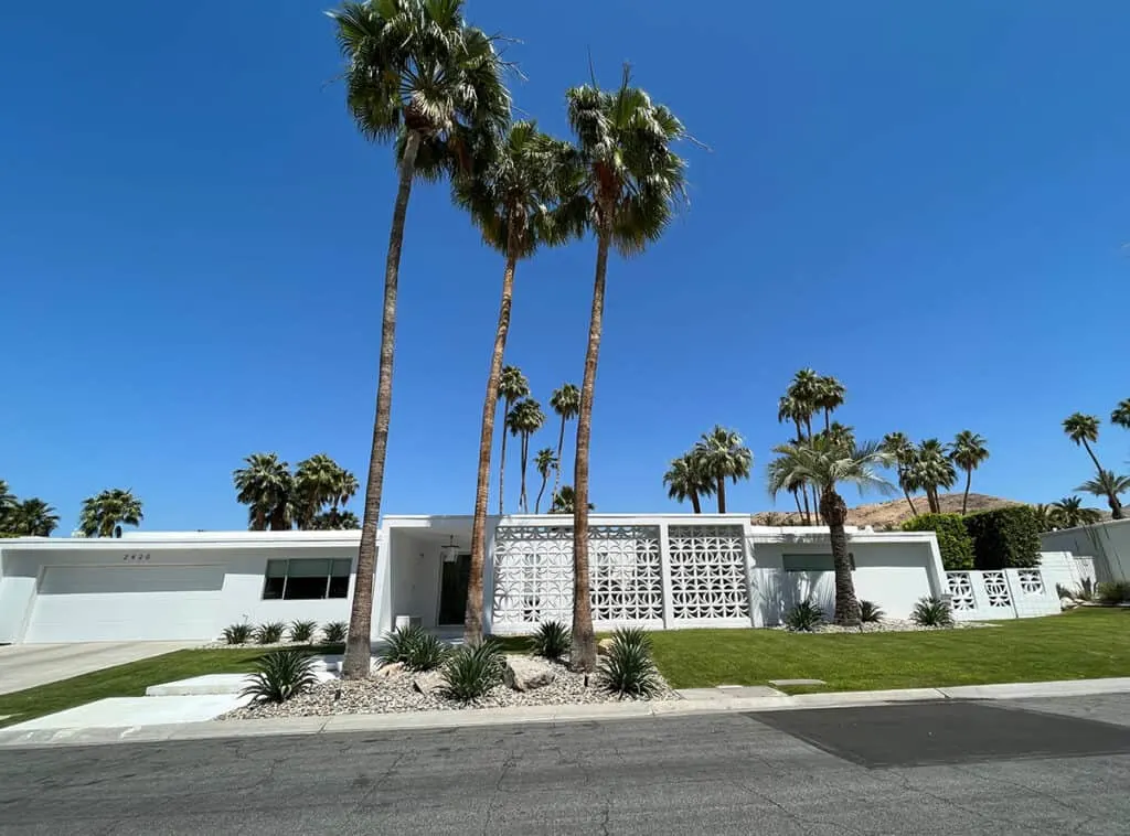 Palm Springs mid-century modern home