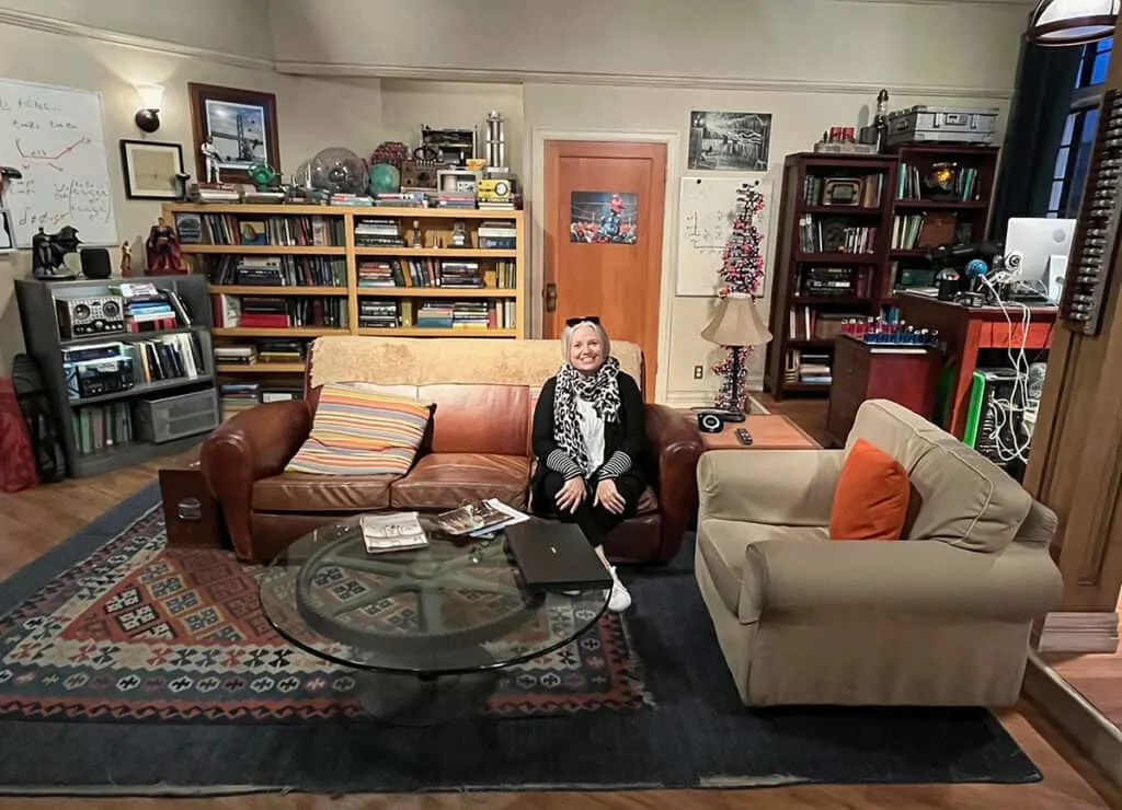 Megan sitting on Sheldon's seat from Big Bang Theory