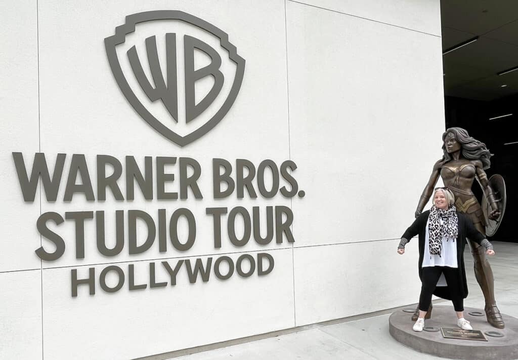 Megan and Wonder Woman at Warner Bros