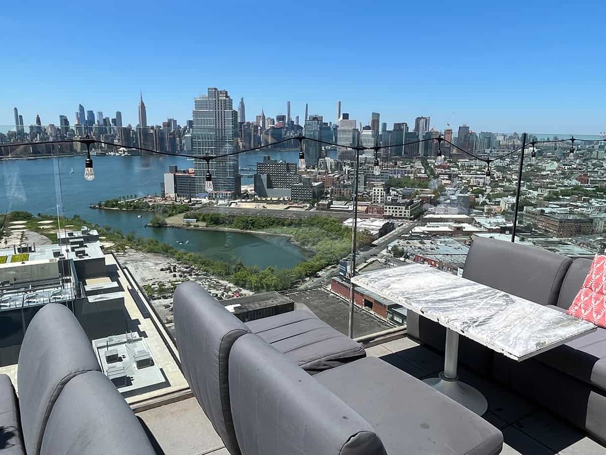 Best New York hotels to see the fireworks! 4 Westlight bar on the roof