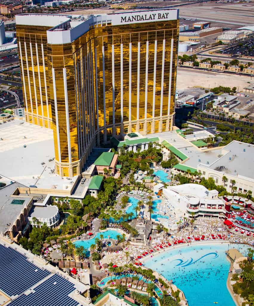 Mandalay Bay wave pool and two more pools