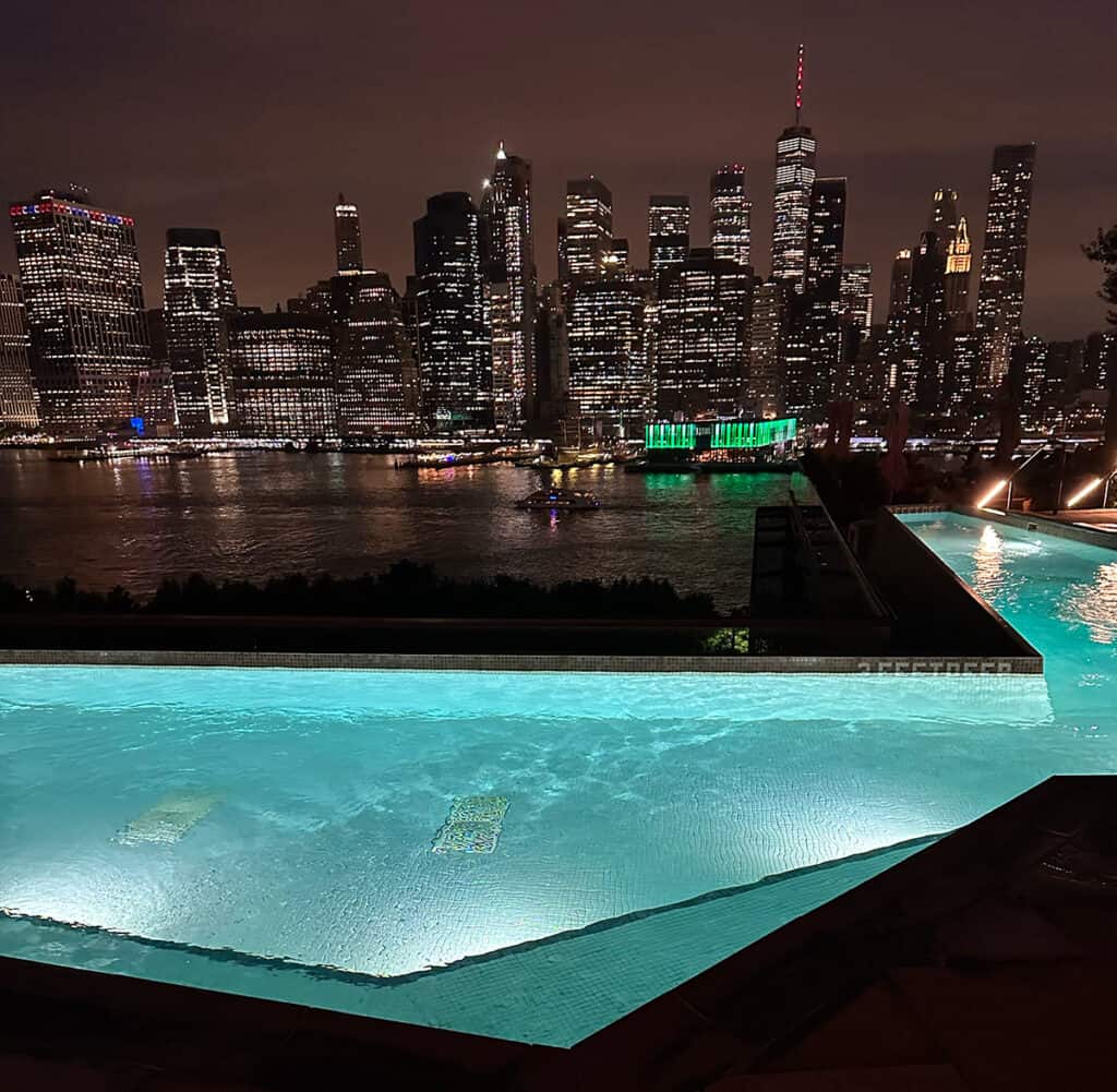 Night time from 1 Brooklyn Bridge