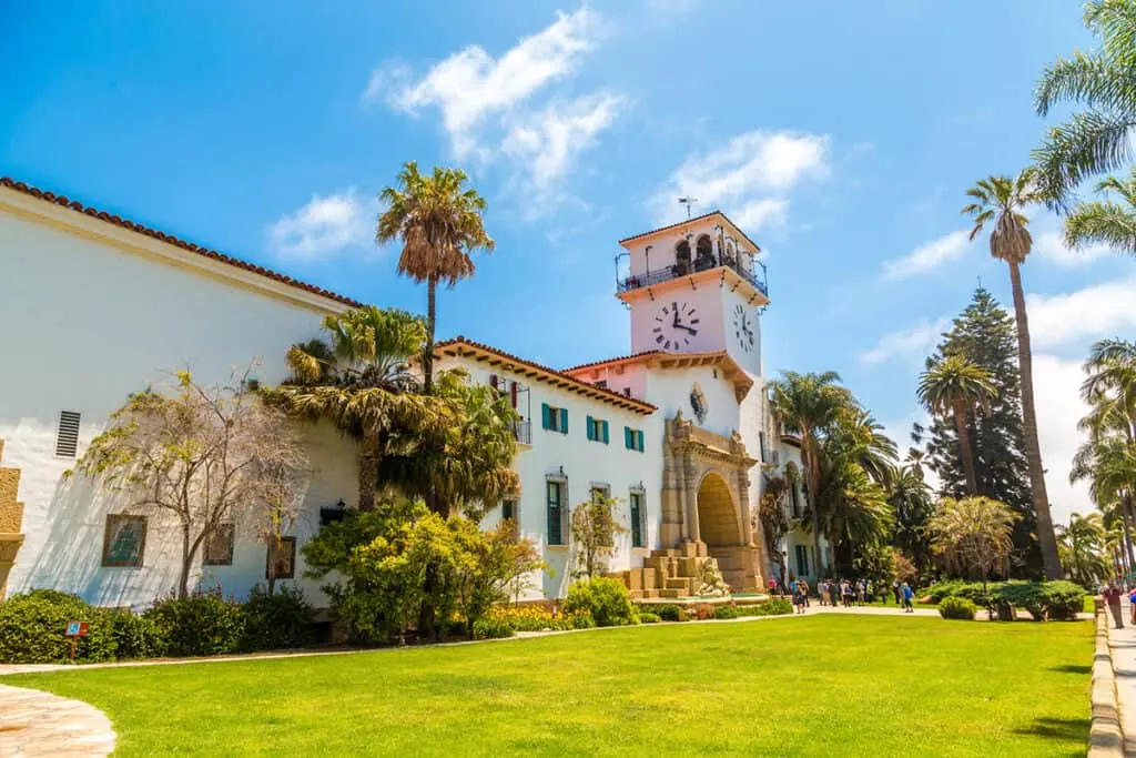 Santa Barbara court house and bell tower