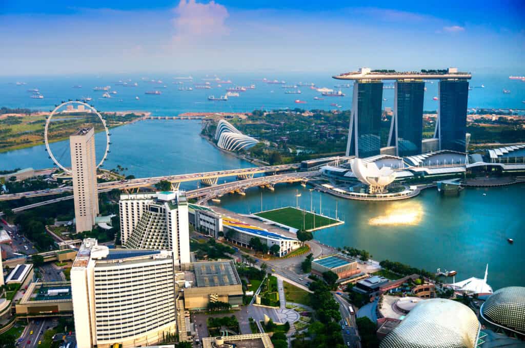 Singapore Flyer aerial pic