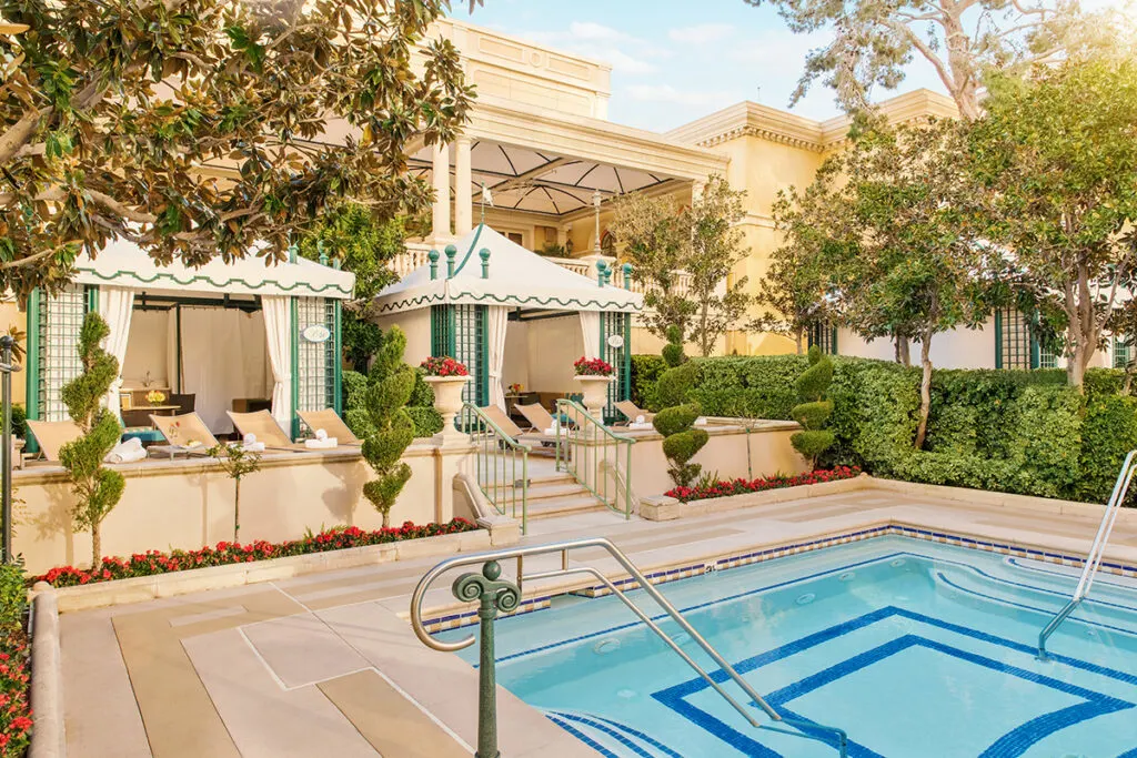 Bellagio's pool cabanas