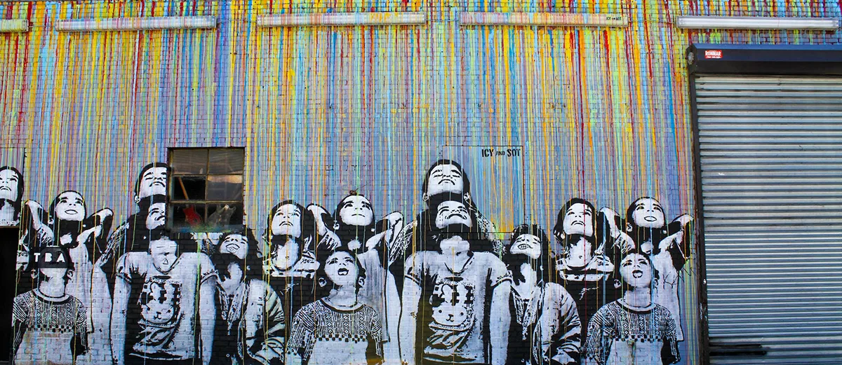 Explore New York's street art scene 8 Street art on a New York wall