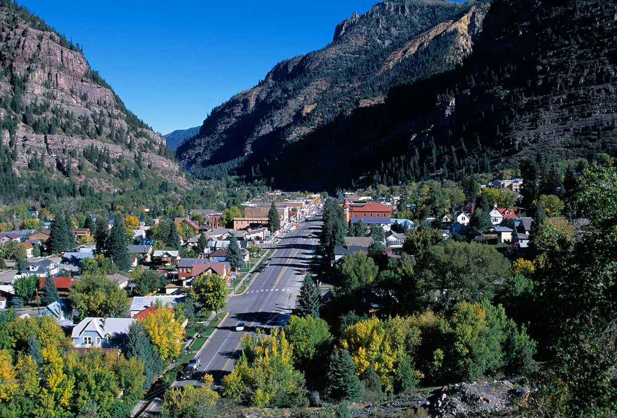 The cute town of Ouray, Colorado