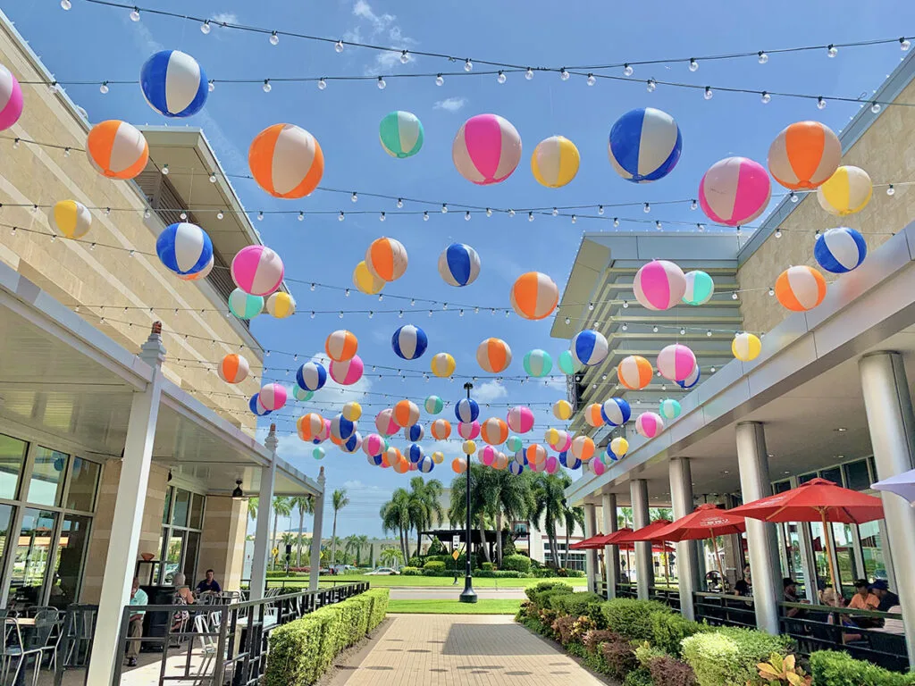 University Town Center coloured balls