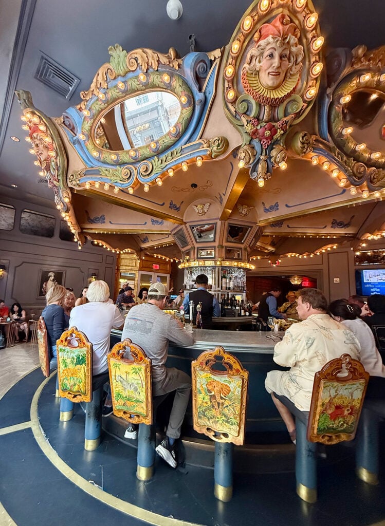 The rortating Carousel bar at Hotel Monteleone