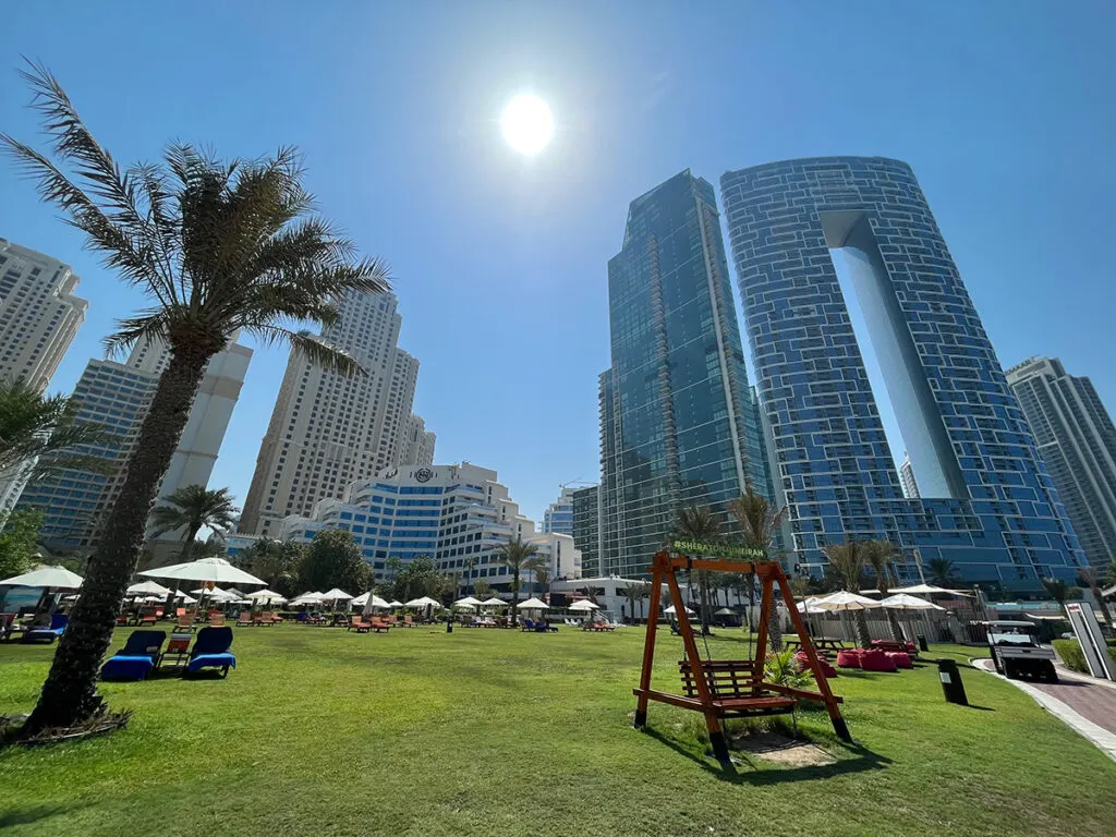 Sheraton lawn Jumierah Beach Dubai
