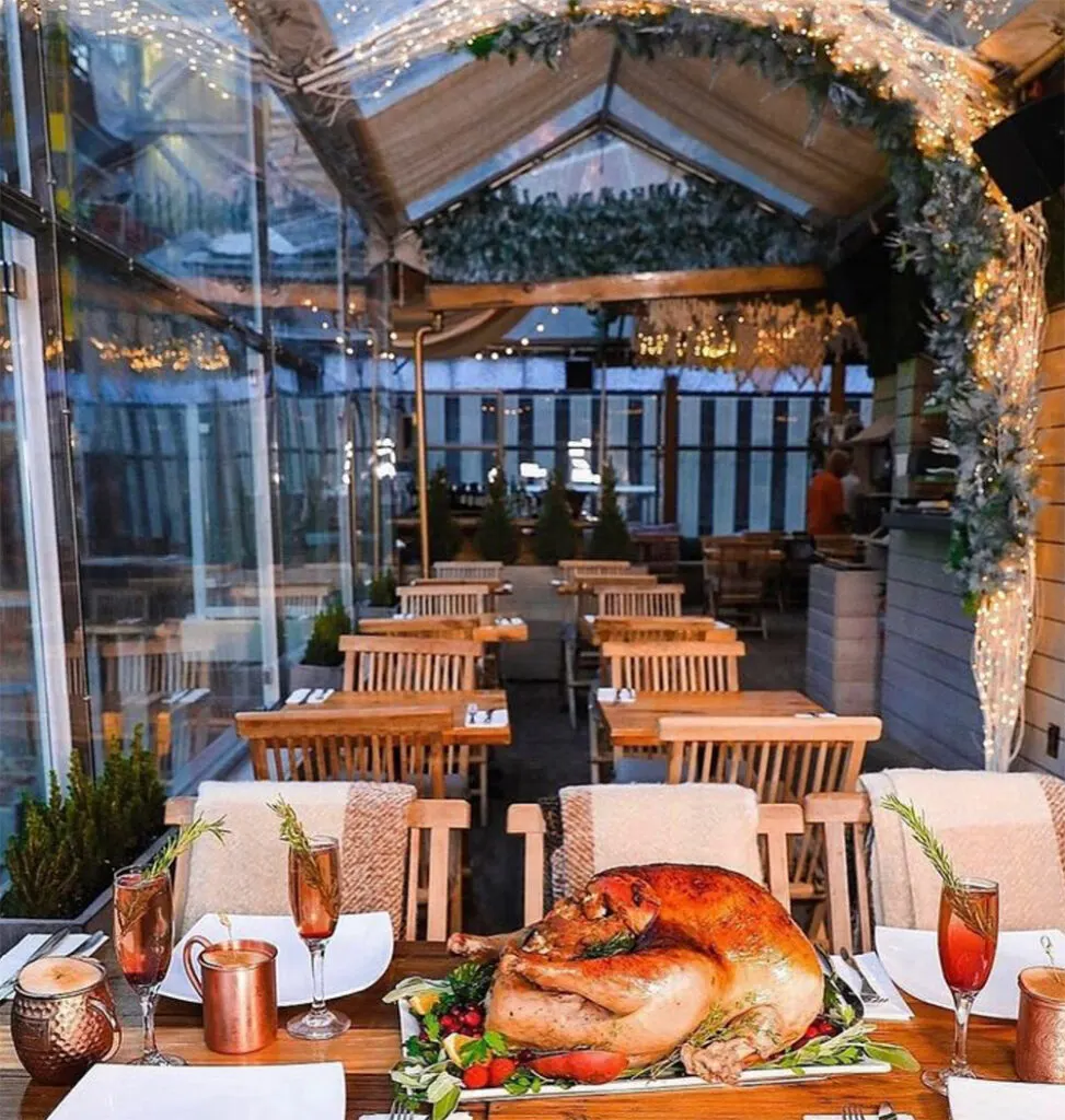 Thanksgiving turkey at Haven Rooftop