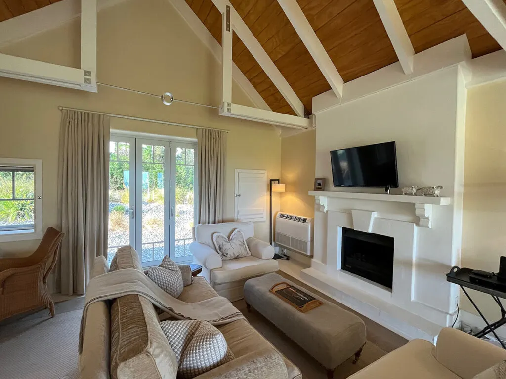 lounge area in our cottage suite