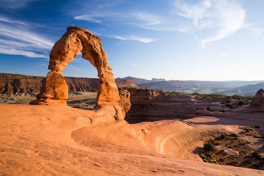 The famous arch at Arches National Park