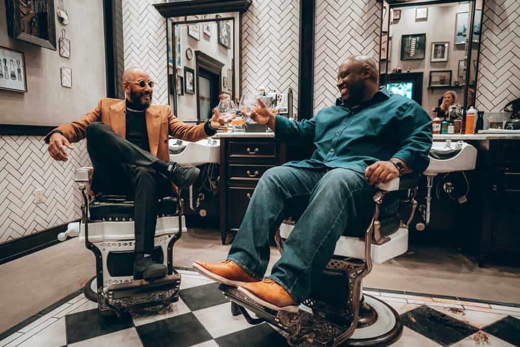 The Barbershop Swizz Beatz and Kwame Brathwaite