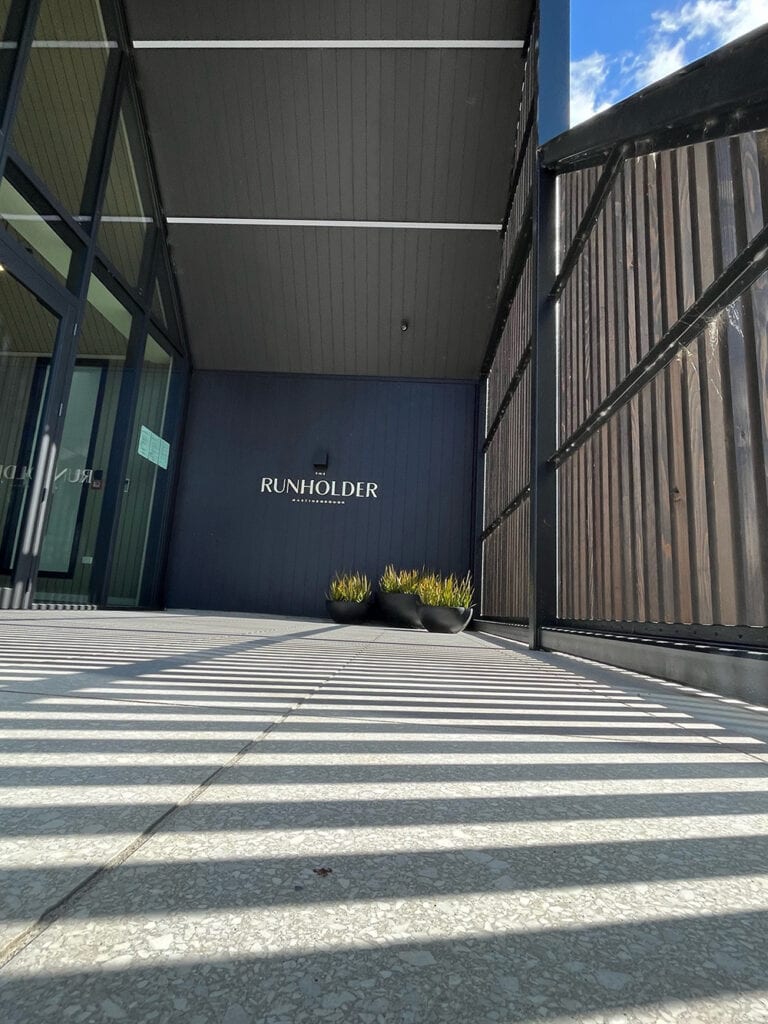 The Runholder entrance