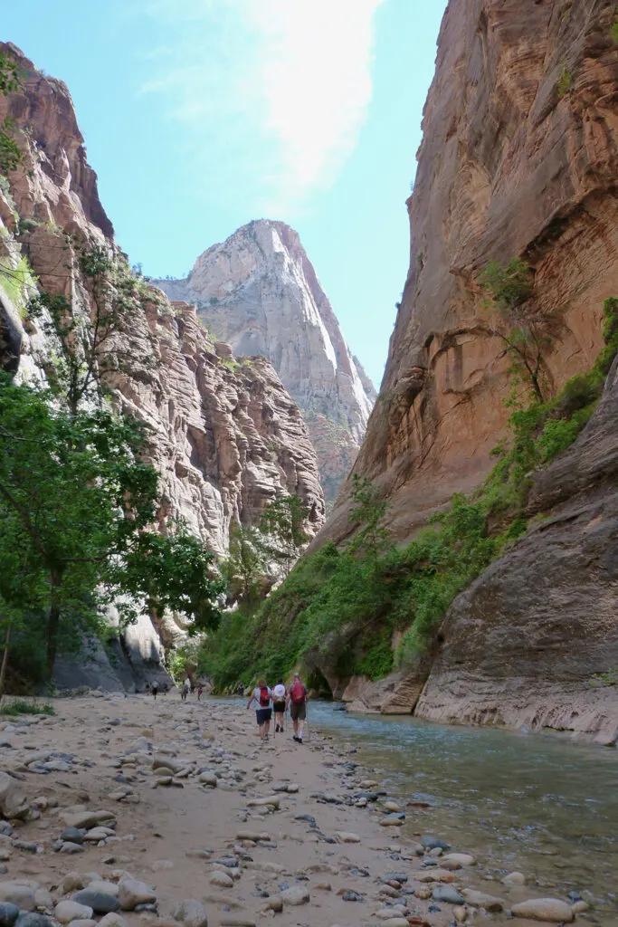 Hiking in the Narrows