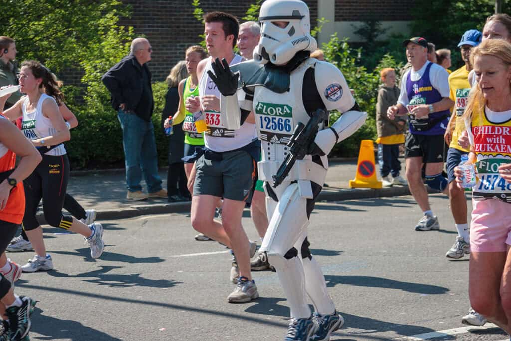 Stormtrooper running marathon