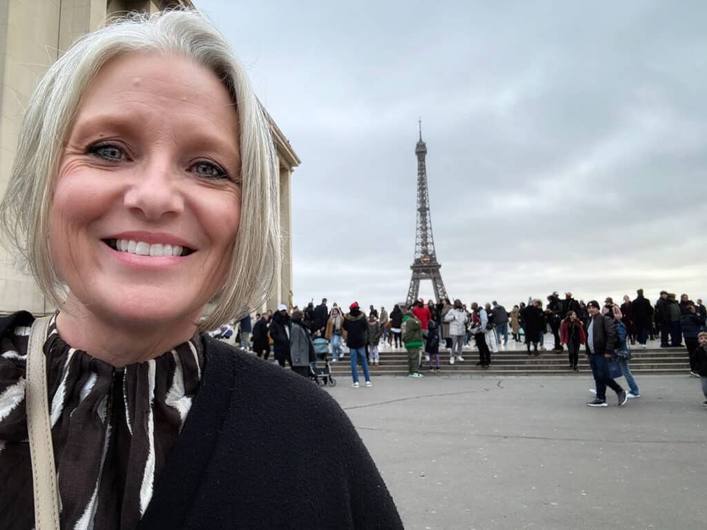 Megan at Eiffel Tower