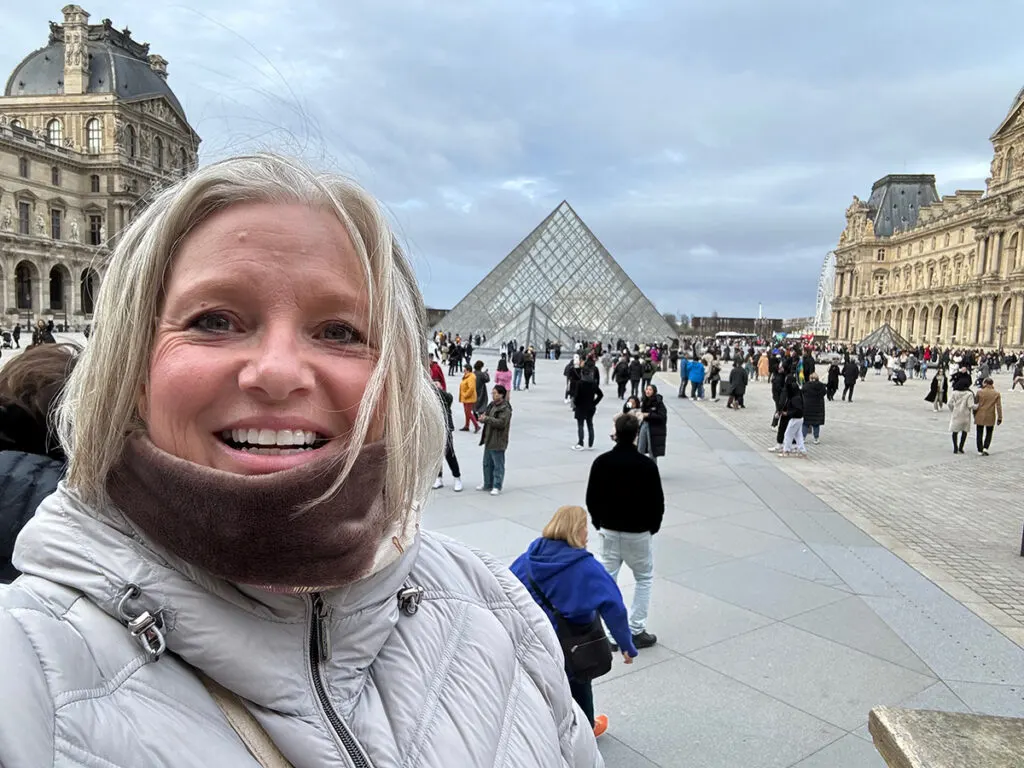 Megan at the Louvre Museum