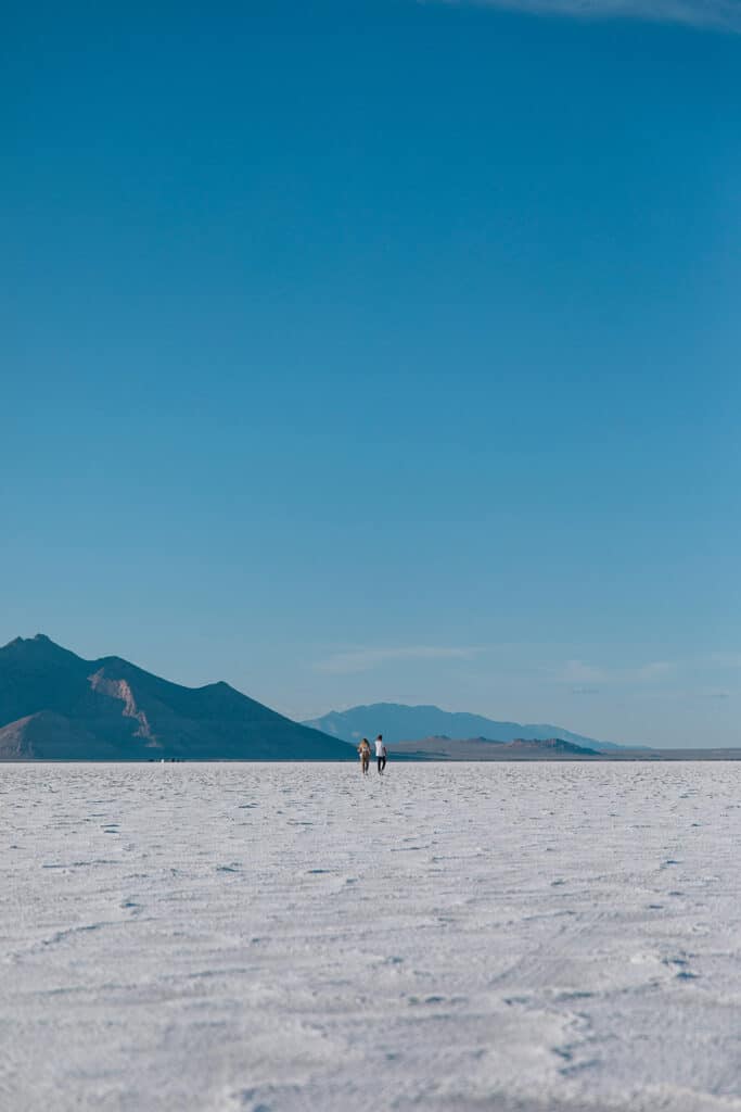 The stunning Bonneville Salt Flat