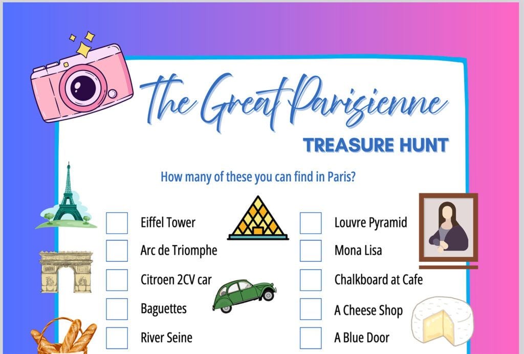 A little peek of my downloadable treasure hunt
