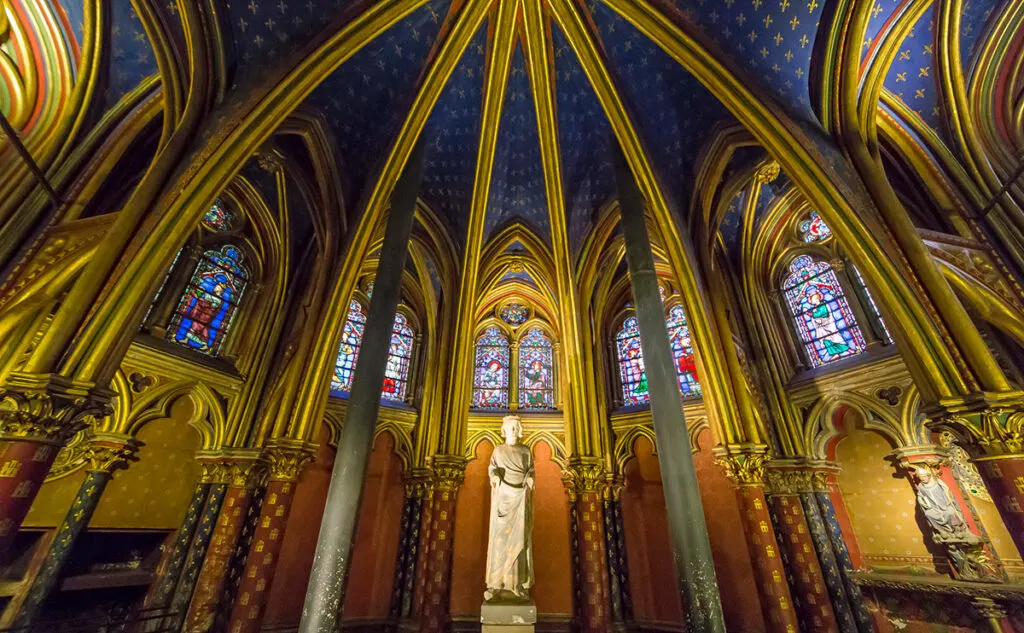 Inside stunning Sainte Chappelle