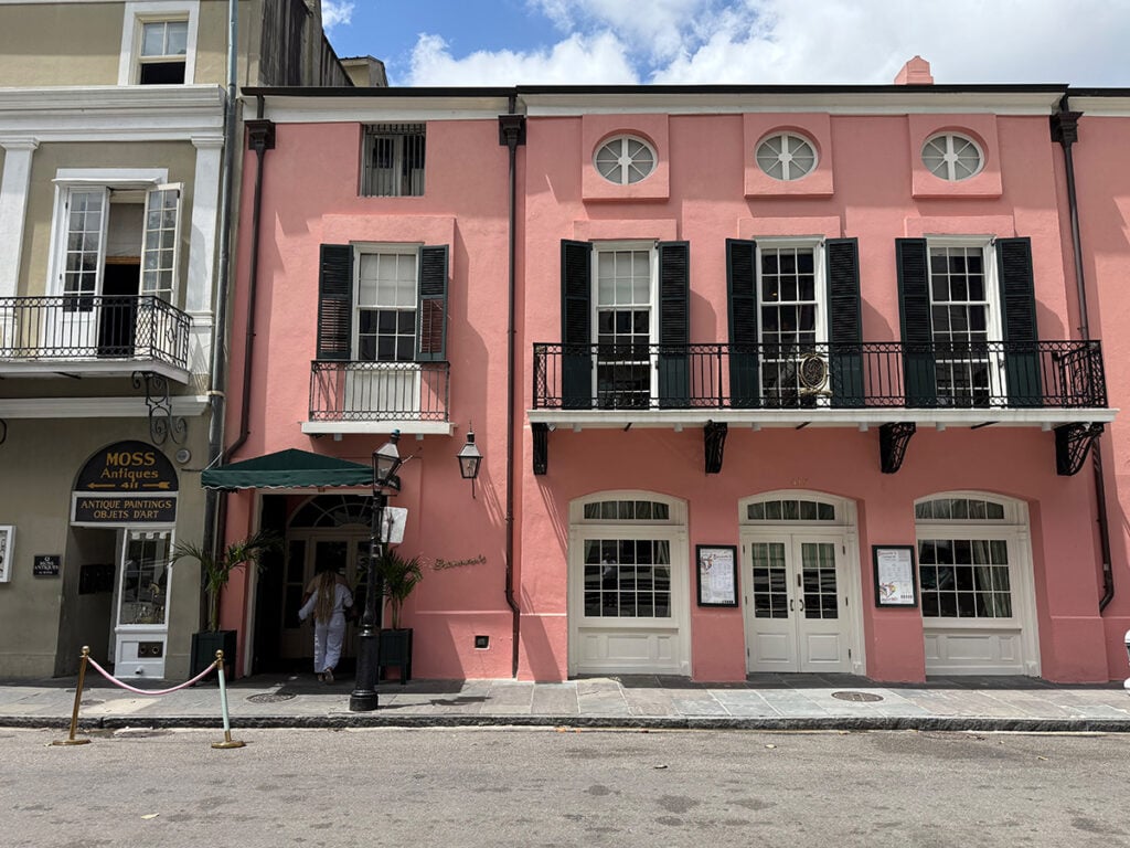 Brennan's pink exterior