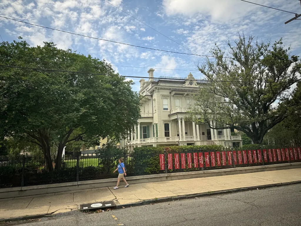 Driving through the Garden District