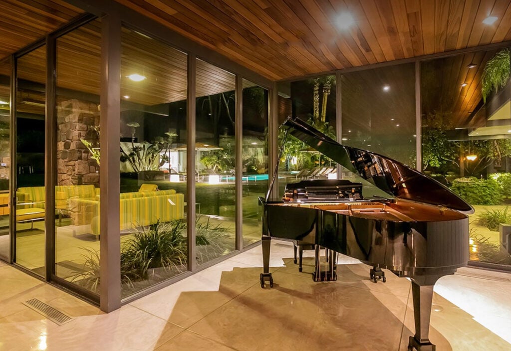 432 Hermosa estate grand piano room