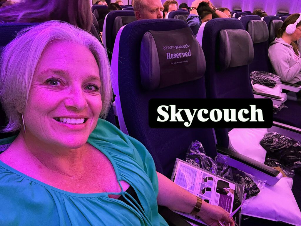Megan in Skycouch seats