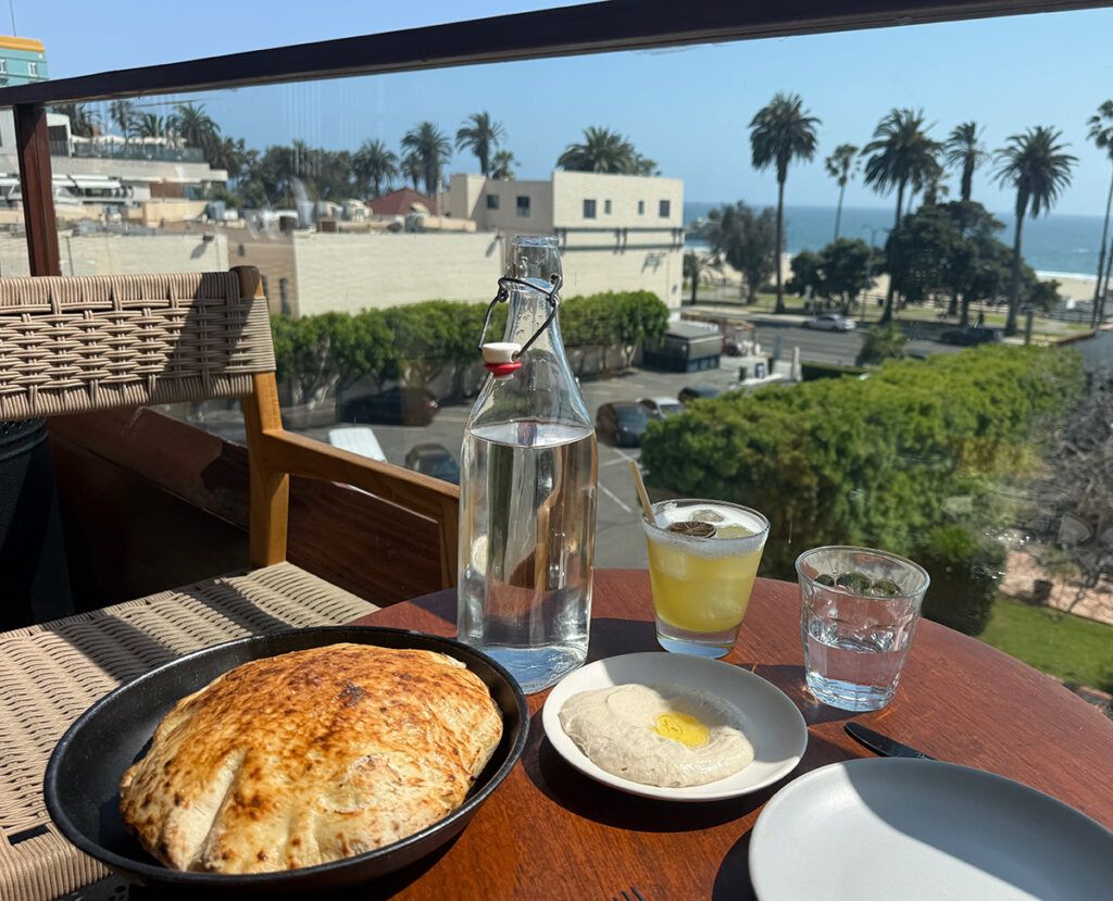 Elephante whipped eggplant and view