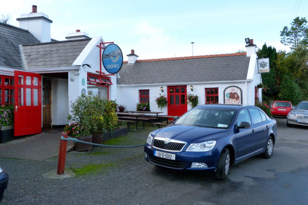 Car at Irish pub