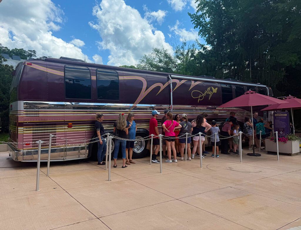 One of Dolly's tour buses