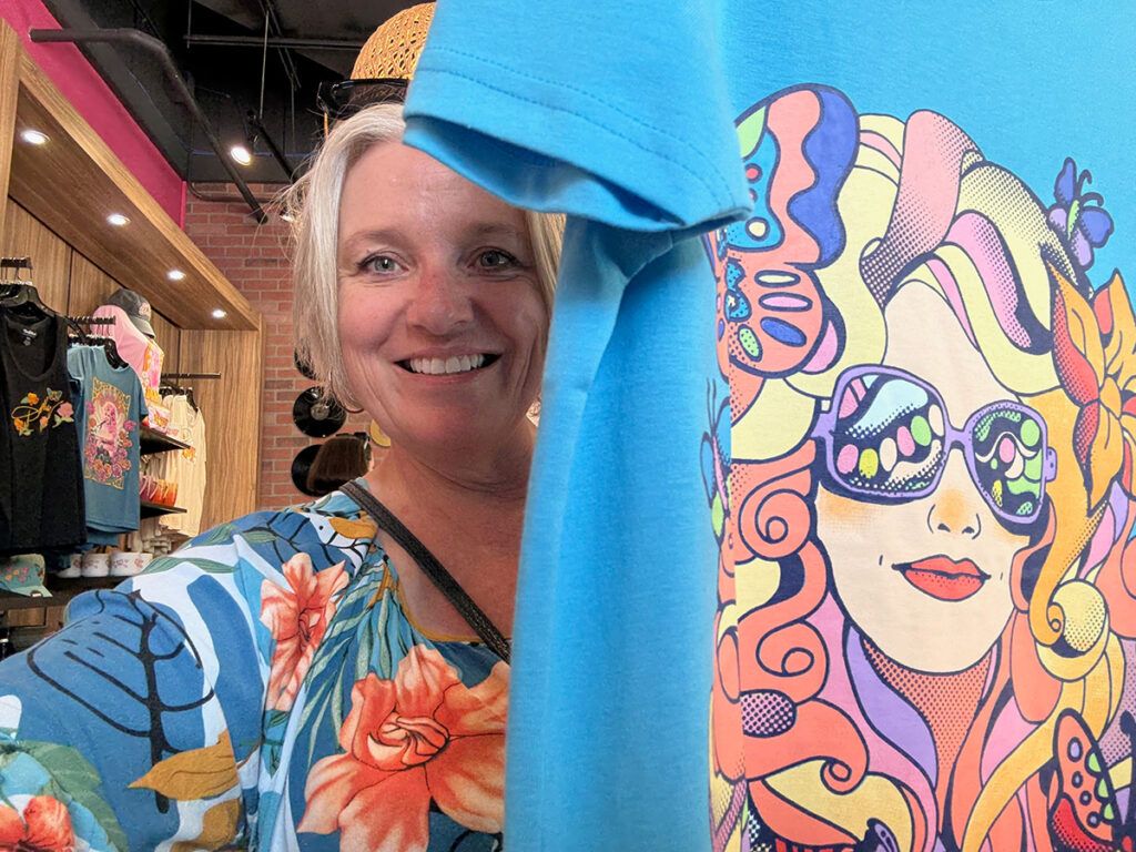 Megan with Dolly Parton shirt