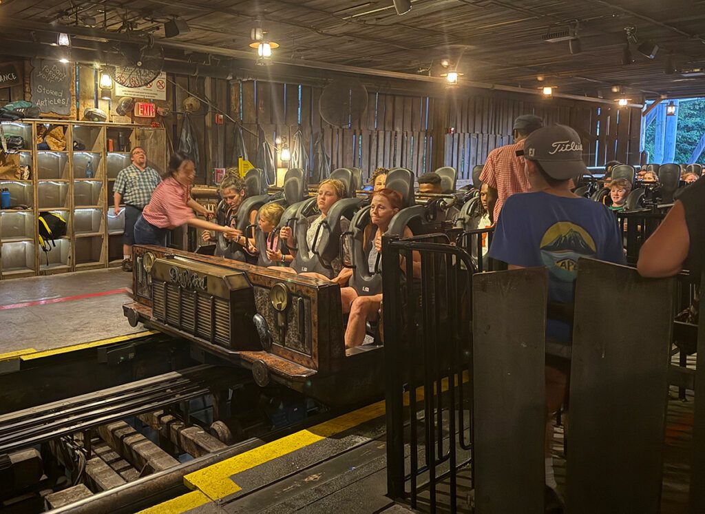 Strapped in for Mystery Mine